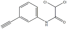 N1-(3-eth-1-ynylphenyl)-2,2-dichloroacetamide Struktur