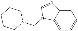 1-(piperidinomethyl)-1H-benzo[d]imidazole Struktur