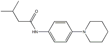 3-methyl-N-(4-piperidinophenyl)butanamide Struktur