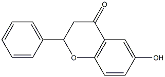 6-hydroxy-2-phenyl-2,3-dihydro-4H-chromen-4-one Struktur