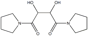 2,3-dihydroxy-1,4-ditetrahydro-1H-pyrrol-1-ylbutane-1,4-dione Struktur