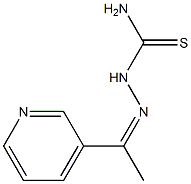 2-[1-(3-pyridyl)ethylidene]hydrazine-1-carbothioamide Struktur