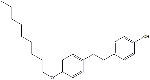 4-[4-(nonyloxy)phenethyl]benzenol Struktur