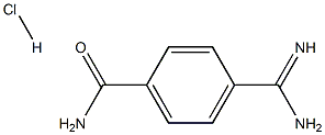 4-[amino(imino)methyl]benzamide hydrochloride Struktur