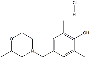 4-[(2,6-dimethylmorpholino)methyl]-2,6-dimethylphenol hydrochloride Struktur