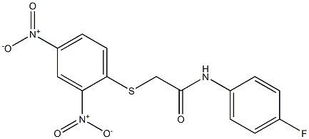 N1-(4-fluorophenyl)-2-[(2,4-dinitrophenyl)thio]acetamide Struktur