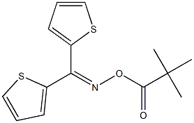 N-[(2,2-dimethylpropanoyl)oxy]-N-[di(2-thienyl)methylene]amine Struktur