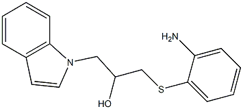 1-[(2-aminophenyl)thio]-3-(1H-indol-1-yl)propan-2-ol Struktur