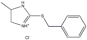 2-(benzylthio)-5-methyl-4,5-dihydro-1H-imidazol-3-ium chloride Struktur