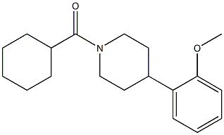 cyclohexyl[4-(2-methoxyphenyl)piperidino]methanone Struktur