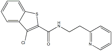 N2-[2-(2-pyridyl)ethyl]-3-chlorobenzo[b]thiophene-2-carboxamide Struktur