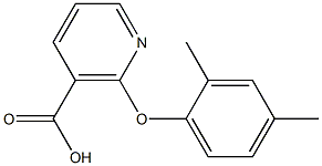 2-(2,4-dimethylphenoxy)nicotinic acid Struktur