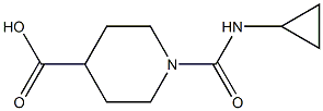 1-[(cyclopropylamino)carbonyl]piperidine-4-carboxylic acid Struktur