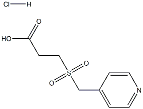 3-[(pyridin-4-ylmethyl)sulfonyl]propanoic acid hydrochloride Struktur