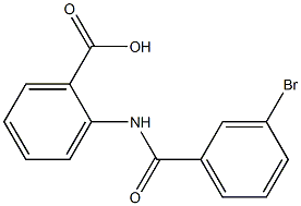 2-[(3-bromobenzoyl)amino]benzenecarboxylic acid Struktur