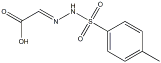 2-{2-[(4-methylphenyl)sulfonyl]hydrazono}acetic acid Struktur