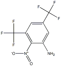 2-nitro-3,5-di(trifluoromethyl)aniline Struktur