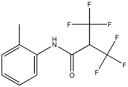 N1-(2-methylphenyl)-3,3,3-trifluoro-2-(trifluoromethyl)propanamide Struktur