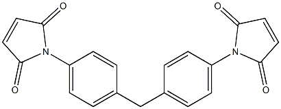 1-{4-[4-(2,5-dioxo-2,5-dihydro-1H-pyrrol-1-yl)benzyl]phenyl}-2,5-dihydro-1H-pyrrole-2,5-dione Struktur