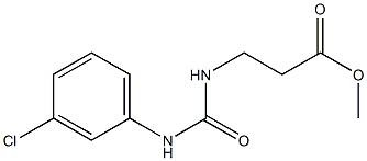 methyl 3-{[(3-chloroanilino)carbonyl]amino}propanoate Struktur