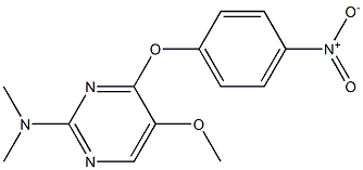 N-[5-methoxy-4-(4-nitrophenoxy)-2-pyrimidinyl]-N,N-dimethylamine Struktur