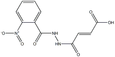 4-[2-(2-nitrobenzoyl)hydrazino]-4-oxobut-2-enoic acid Struktur