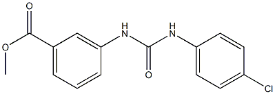 methyl 3-{[(4-chloroanilino)carbonyl]amino}benzoate Struktur