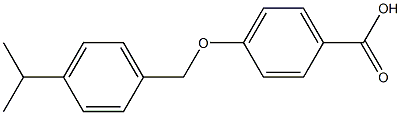 4-[(4-isopropylbenzyl)oxy]benzenecarboxylic acid Struktur