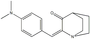 2-[4-(dimethylamino)benzylidene]quinuclidin-3-one Struktur