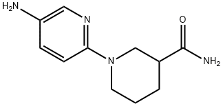 1-(5-aminopyridin-2-yl)piperidine-3-carboxamide Struktur