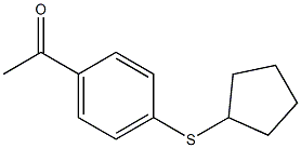 1-[4-(cyclopentylthio)phenyl]ethanone Struktur