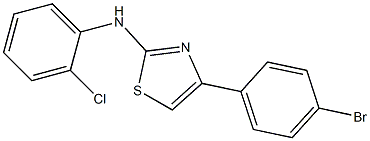 4-(4-bromophenyl)-N-(2-chlorophenyl)-1,3-thiazol-2-amine Struktur