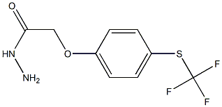 2-{4-[(trifluoromethyl)thio]phenoxy}ethanohydrazide Struktur