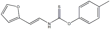 4-methylphenyl {[2-(2-furyl)vinyl]amino}methanethioate Struktur