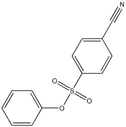 phenyl 4-cyanobenzene-1-sulfonate Struktur