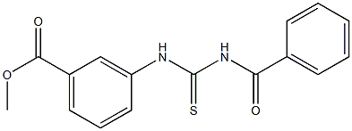 methyl 3-{[(benzoylamino)carbothioyl]amino}benzoate Struktur