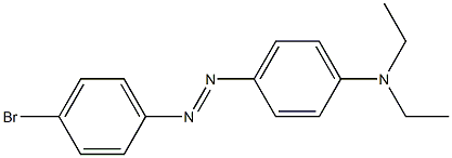 N1,N1-diethyl-4-[2-(4-bromophenyl)diaz-1-enyl]aniline Struktur