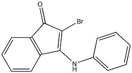 3-anilino-2-bromo-1H-inden-1-one Struktur