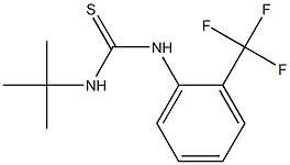 N-(tert-butyl)-N'-[2-(trifluoromethyl)phenyl]thiourea Struktur