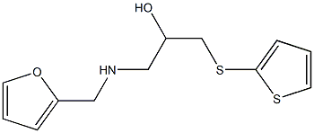 1-[(2-furylmethyl)amino]-3-(2-thienylthio)propan-2-ol Struktur