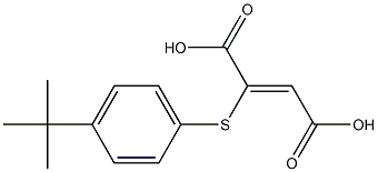 2-{[4-(tert-butyl)phenyl]thio}but-2-enedioic acid Struktur