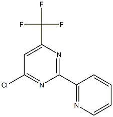 4-chloro-2-(2-pyridinyl)-6-(trifluoromethyl)pyrimidine Struktur