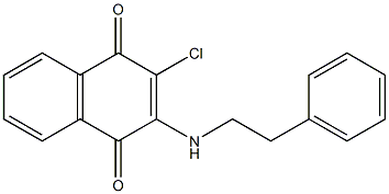 2-chloro-3-(phenethylamino)naphthoquinone Struktur