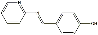 4-[(2-pyridylimino)methyl]phenol Struktur