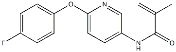 N1-[6-(4-fluorophenoxy)-3-pyridyl]-2-methylacrylamide Struktur