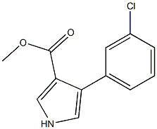 4-(3-CHLOROPHENYL)-1H-PYRROLE-3-CARBOXYLIC ACID METHYL ESTER Struktur