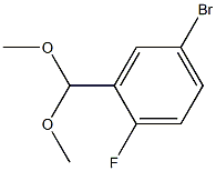 4-bromo-2-(dimethoxymethyl)-1-fluorobenzene Struktur