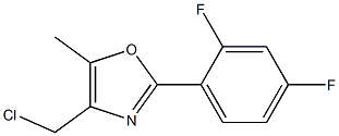 4-CHLOROMETHYL-2-(2,4-DIFLUORO-PHENYL)-5-METHYL-OXAZOLE Struktur