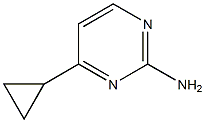 4-cyclopropylpyrimidin-2-amine Struktur