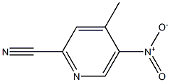 4-methyl-5-nitropyridine-2-carbonitrile Struktur